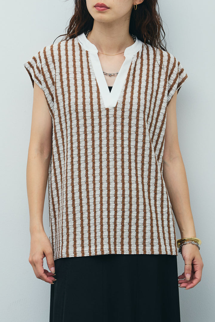 [予約]ふくれジャガードスキッパーT