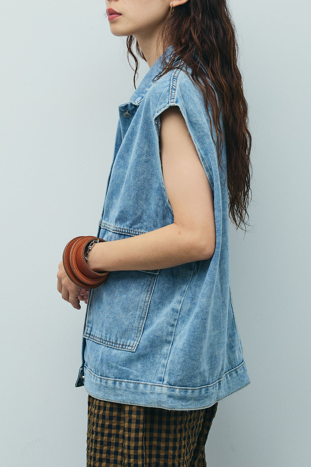 [予約]オーバーサイズデニムベスト