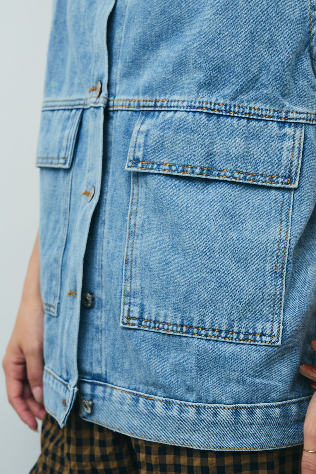 [予約]オーバーサイズデニムベスト