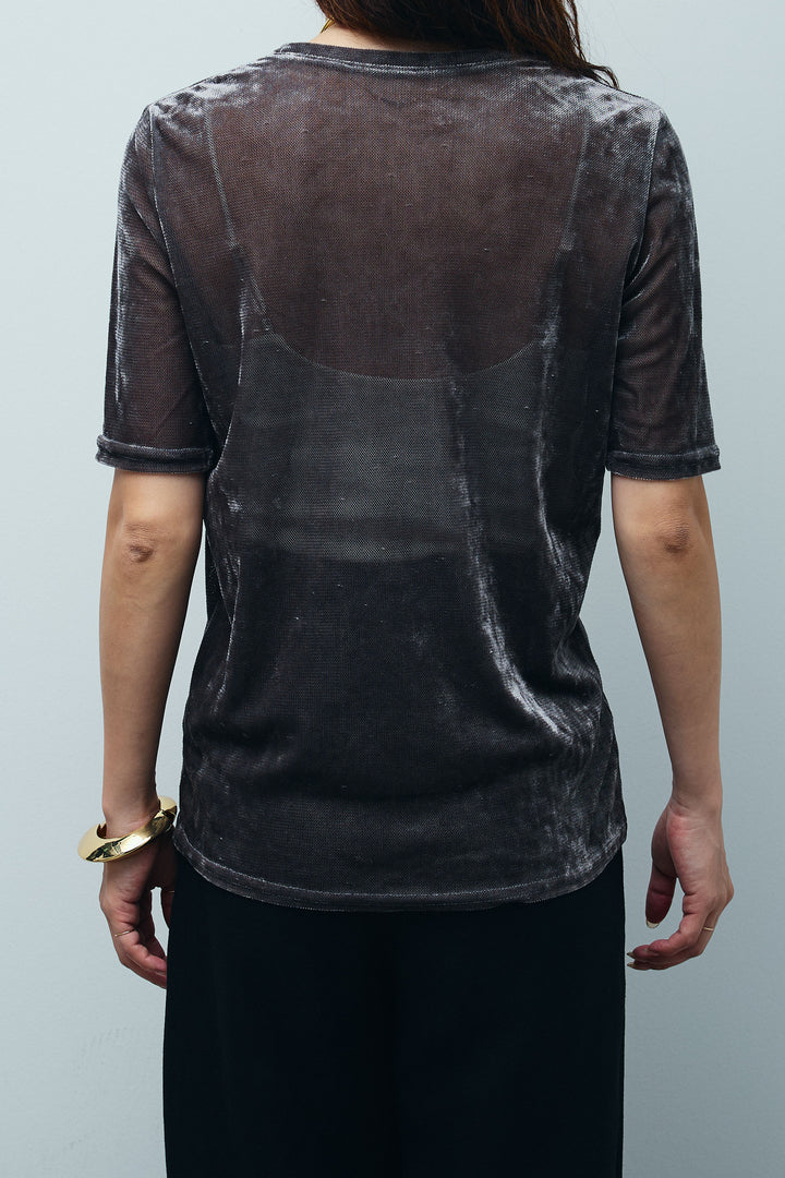 [予約]シアーベロアハーフスリーブTOPS