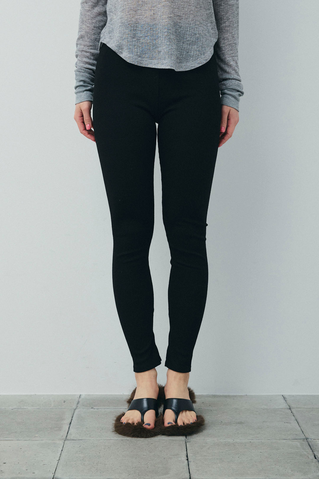 [予約/SET]ダンボールニットスカート+スリットレギンス(2set)