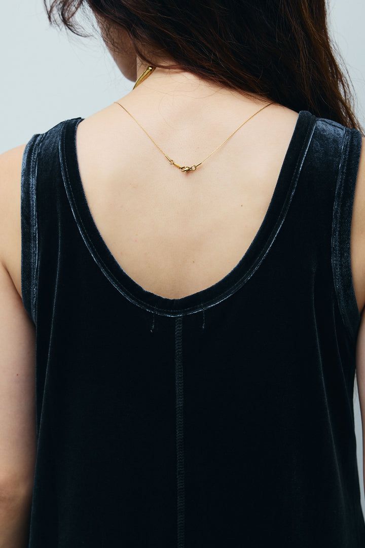 [予約/SET]ベロアロングOP+ペインターカーブデニムパンツ(2set)