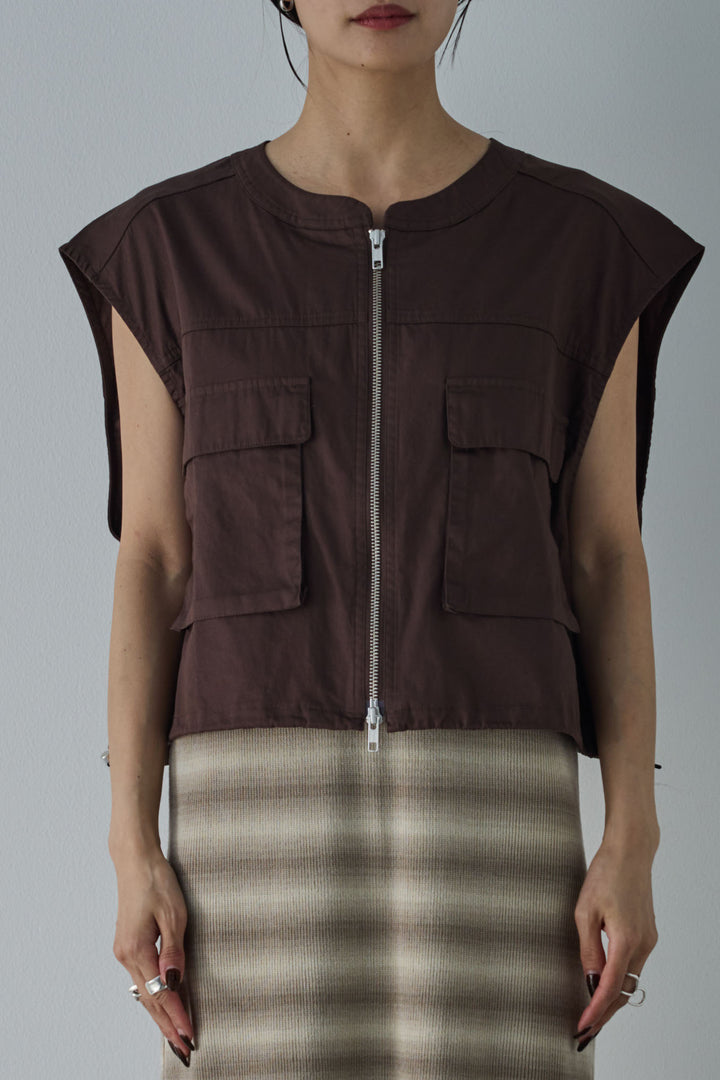 [予約]裾ドローコードポケットベスト