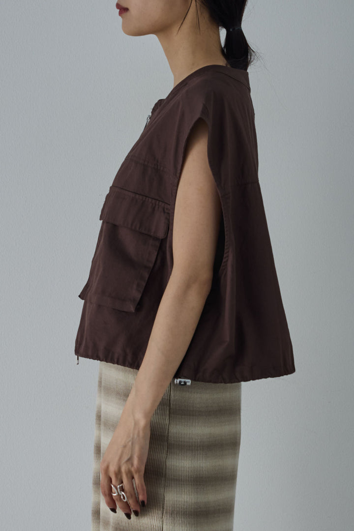 [予約]裾ドローコードポケットベスト