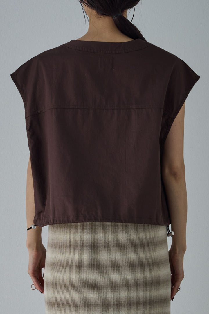 [予約]裾ドローコードポケットベスト