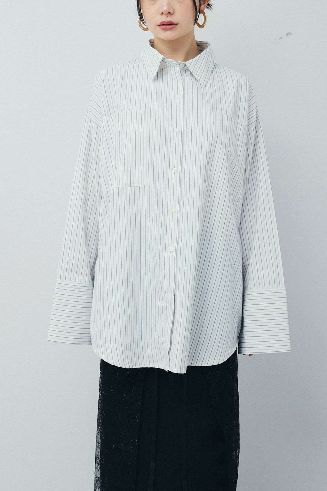 [予約]ビッグカフスオーバーサイズシャツ