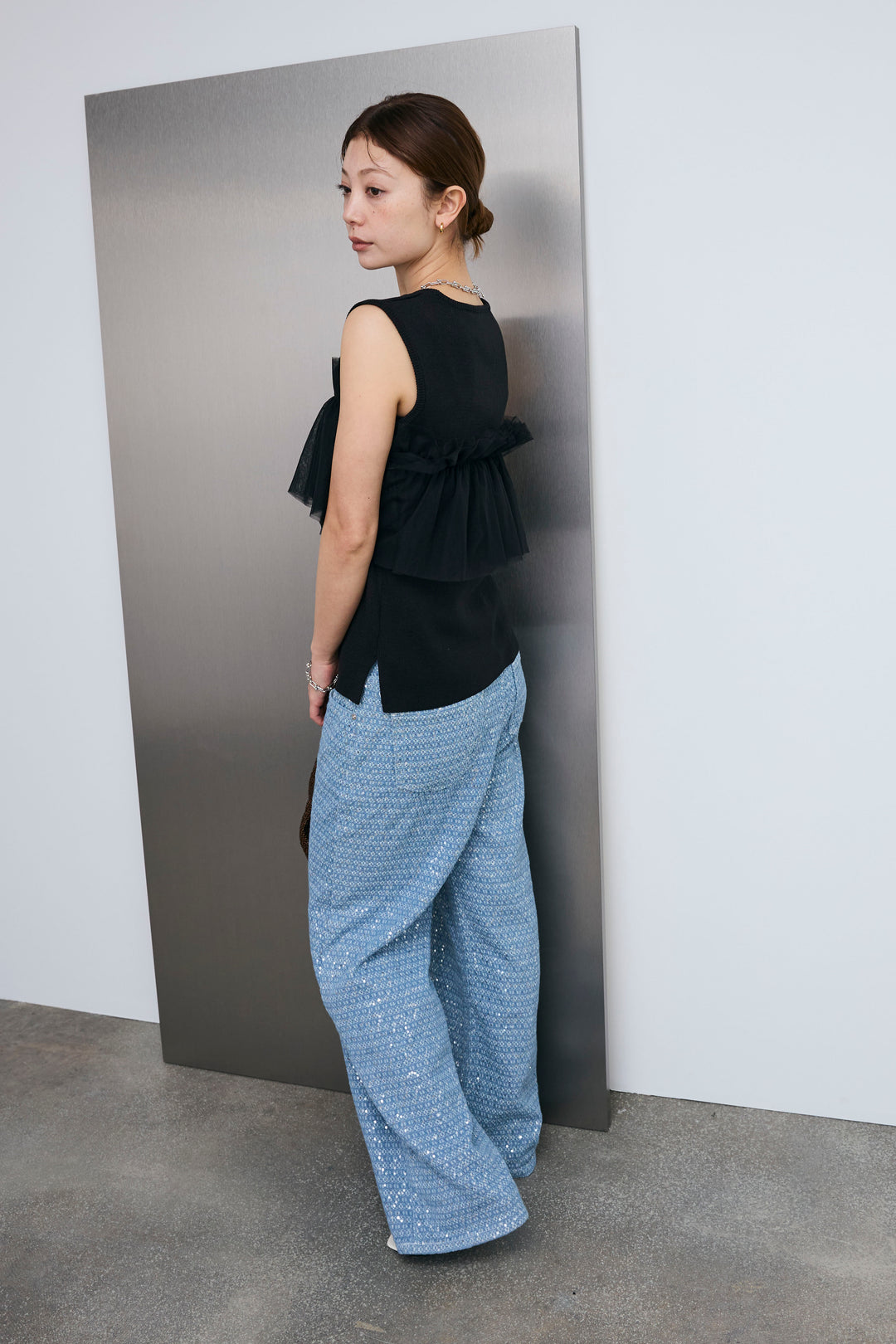 [予約]ニュアンスグリッターデニム