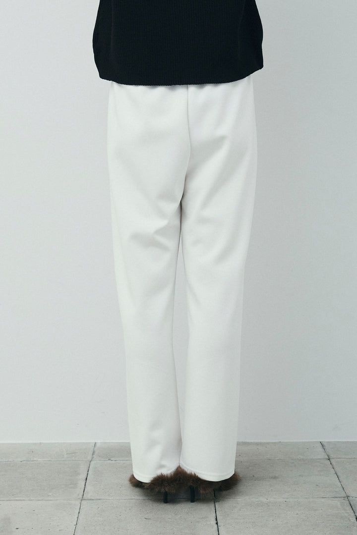 [予約/SET]畦編み金釦ルーズベスト+ストレートスウェットパンツ(2set)