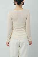 [予約/SET]ヘザーエステルテーラードジャケット+シアーテレコヘンリーネックPO+ヘザーエステルストレートスカート(3set)