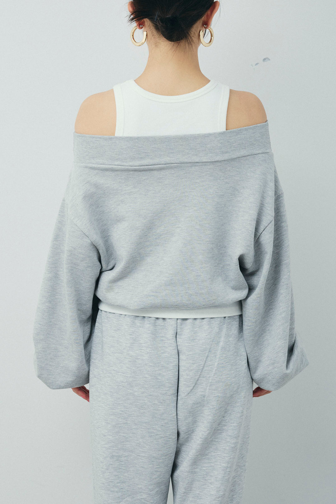 [予約]裏毛オフショルプルオーバー