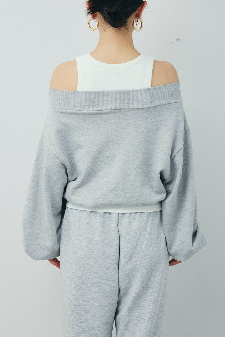 [予約]裏毛オフショルプルオーバー