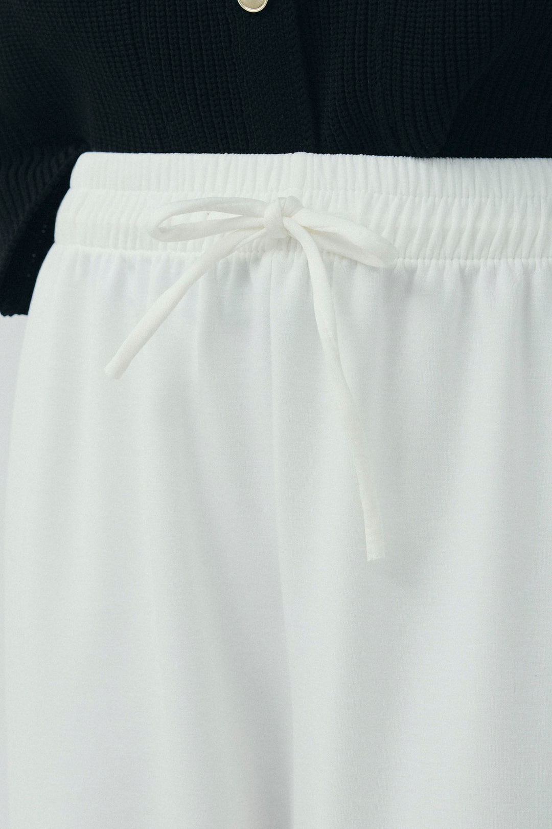 [予約/SET]畦編み金釦ルーズベスト+ストレートスウェットパンツ(2set)