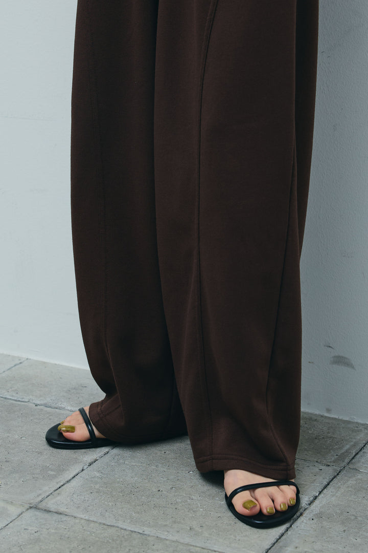 [予約/SET]ビッグカラーチェックブラウス+ミニ裏毛カーブパンツ(2set)