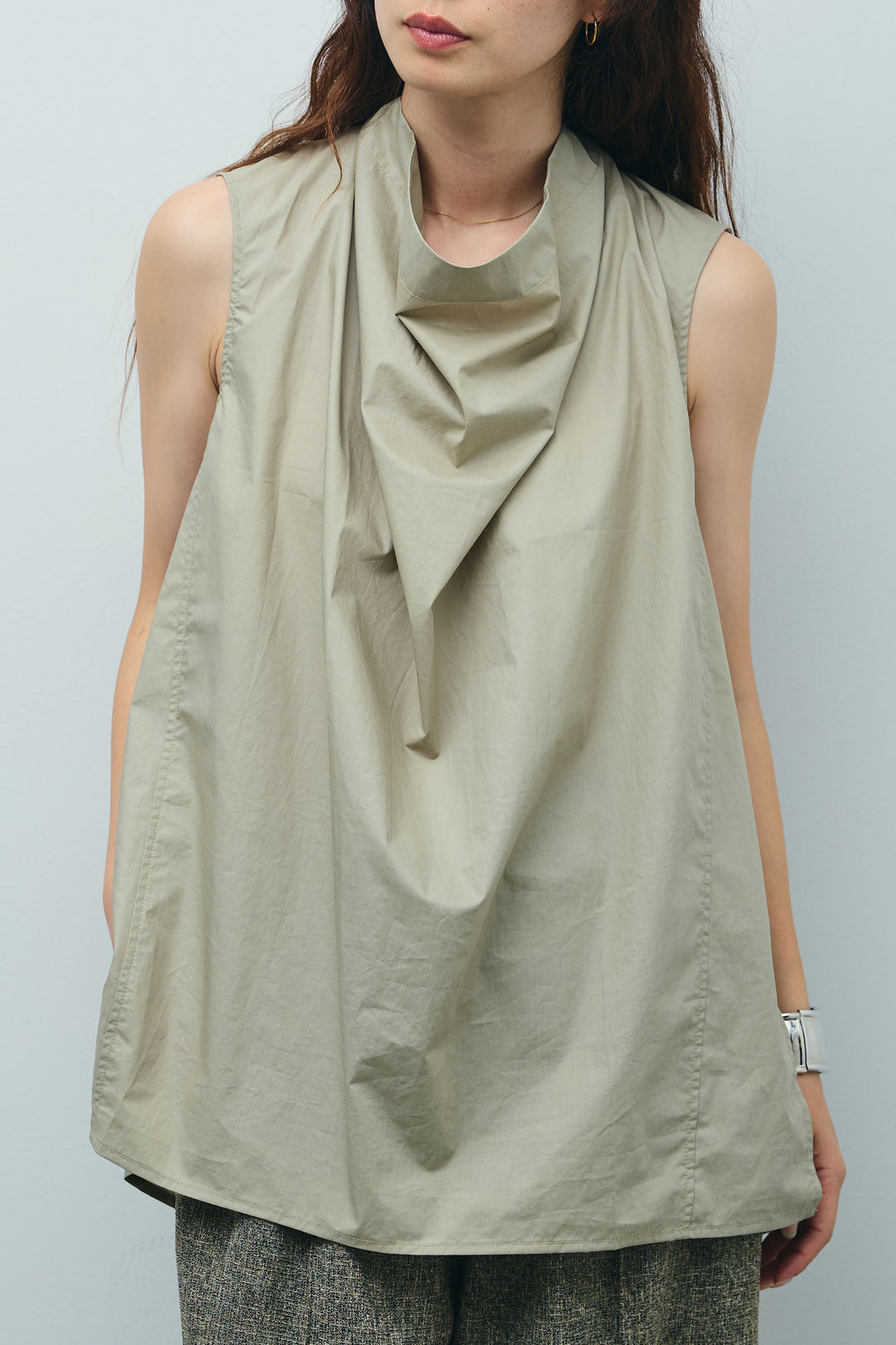 [予約]バックリボンドレープブラウス