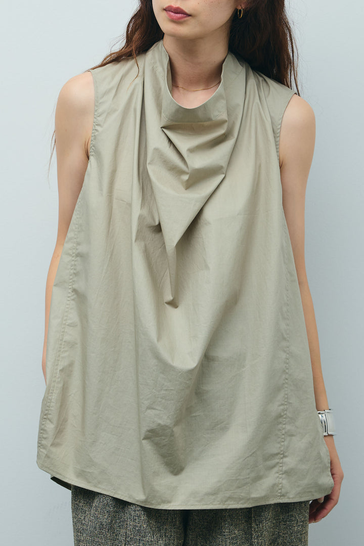 [予約]バックリボンドレープブラウス