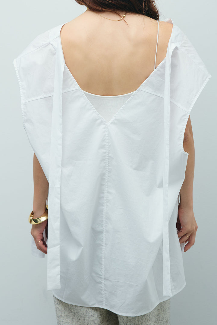 [予約]バックリボンドレープブラウス