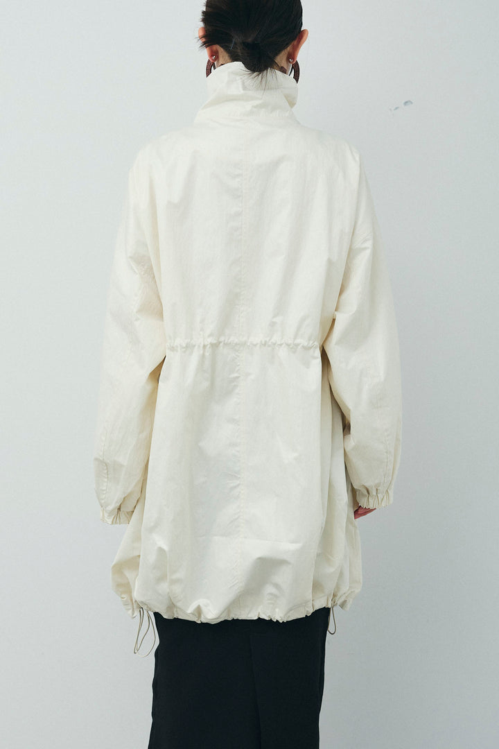 [予約/SET]パールタフタロングマンパ+シアーテレコヘンリーネックPO+ダンボールニットスカート(3set)