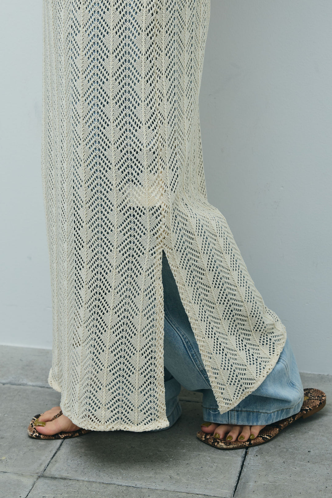 ニットライクレースキャミOP