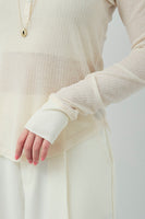 [予約/SET]ヘザーエステルテーラードジャケット+シアーテレコヘンリーネックPO+ヘザーエステルストレートスカート(3set)