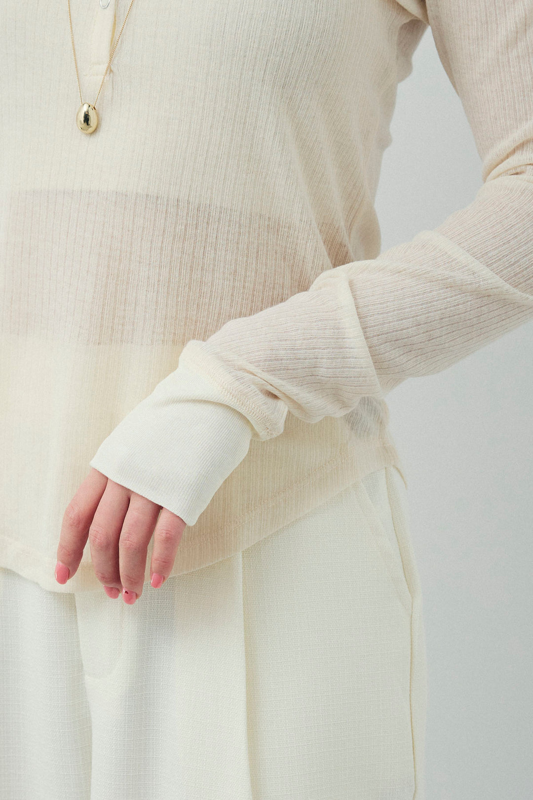 [予約/SET]シアーテレコヘンリーネックPO+ナイロンツイルミリタリーブルゾン(2set)