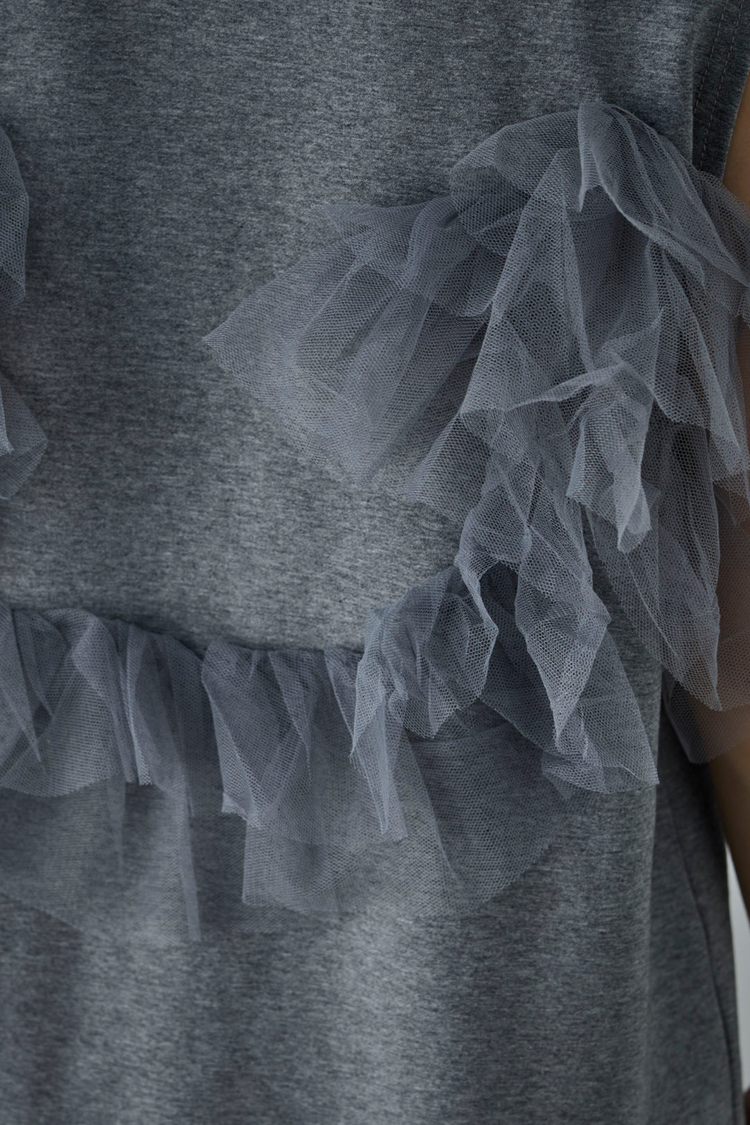 天竺チュールドッキングプルオーバー