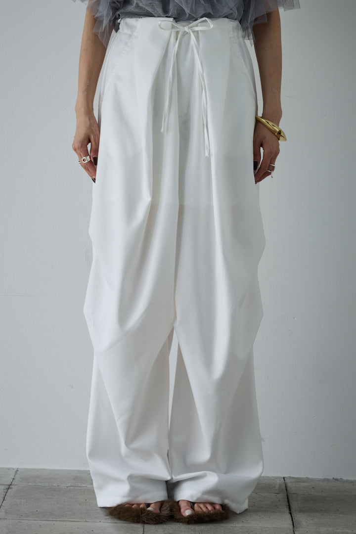 [予約/SET]アシメギャザーオフショルPO+デザインタックパンツ(2set)