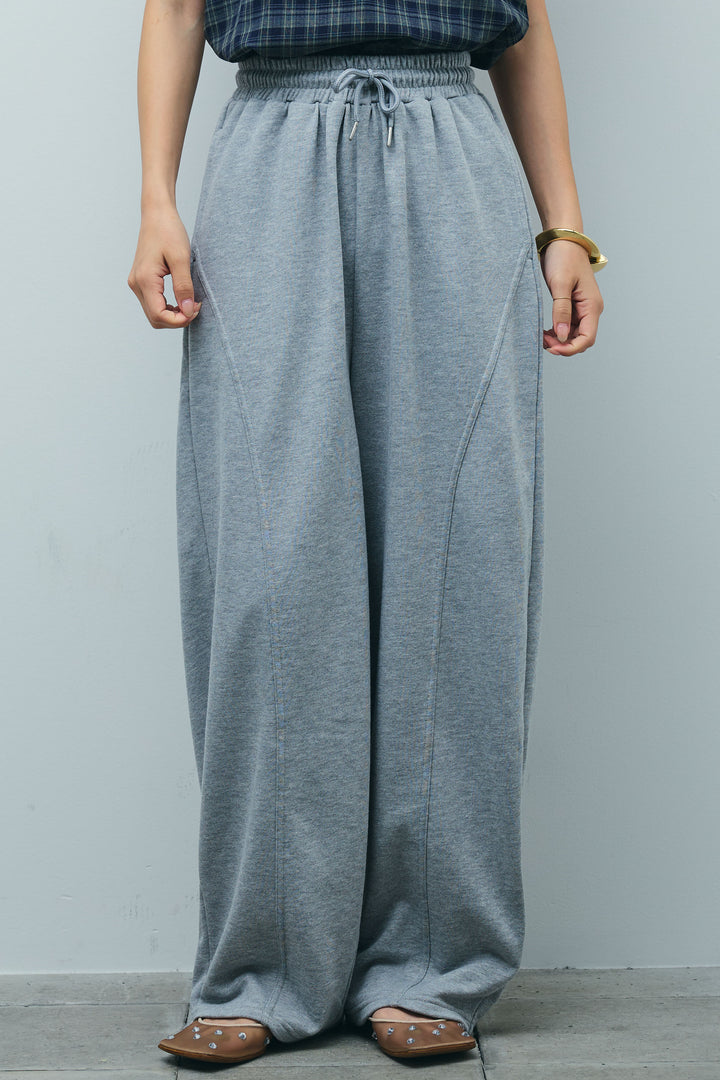 [予約]ミニ裏毛カーブパンツ