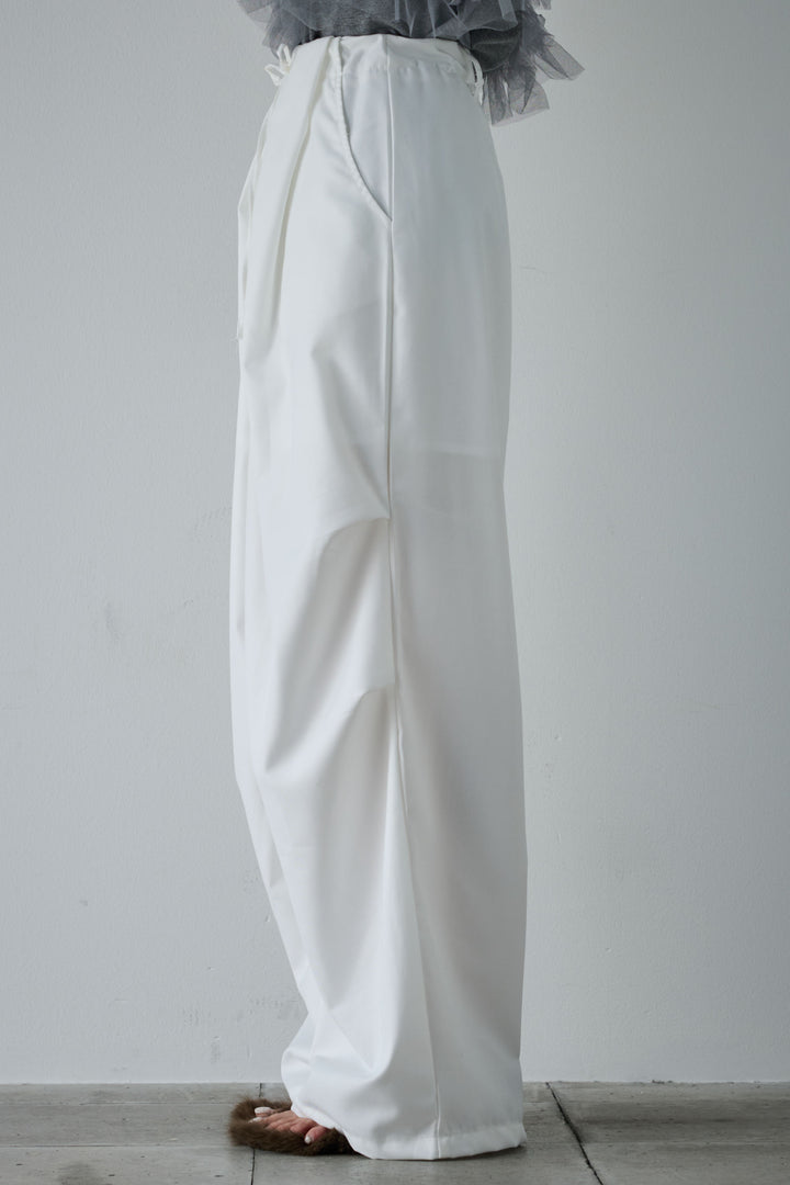 [予約/SET]フェイクスエードベスト+デザインタックパンツ(2set)