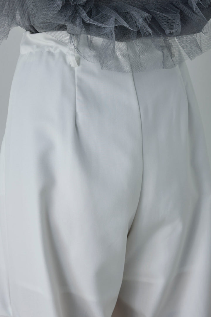 [予約/SET]アシメギャザーオフショルPO+デザインタックパンツ(2set)