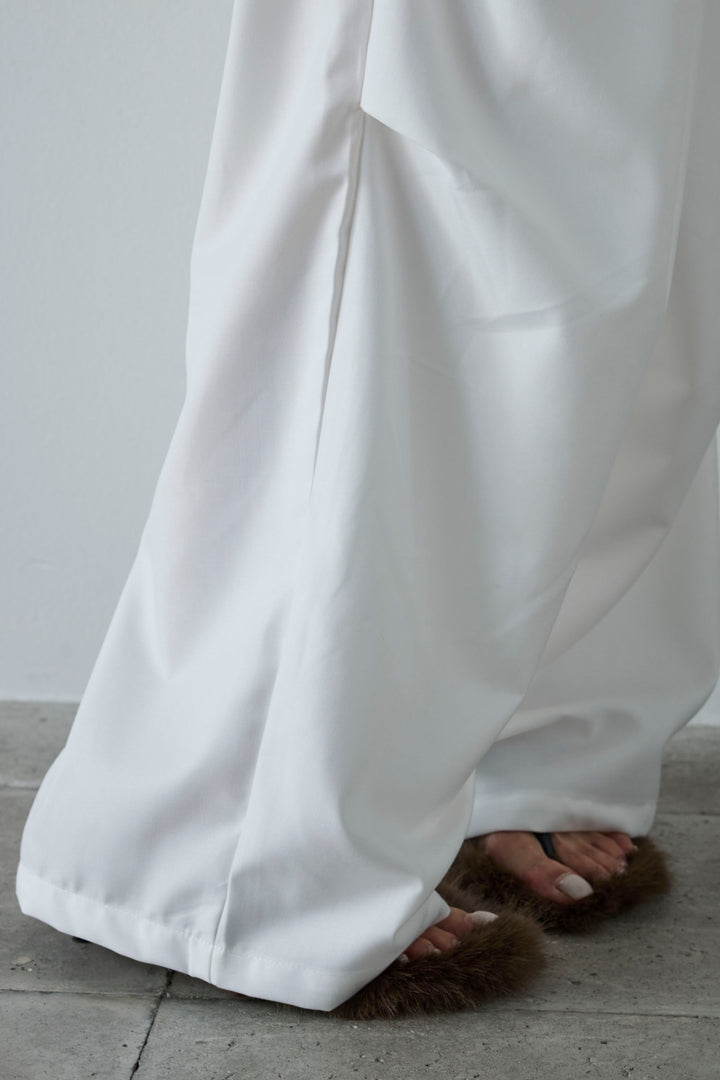 [予約/SET]アシメギャザーオフショルPO+デザインタックパンツ(2set)