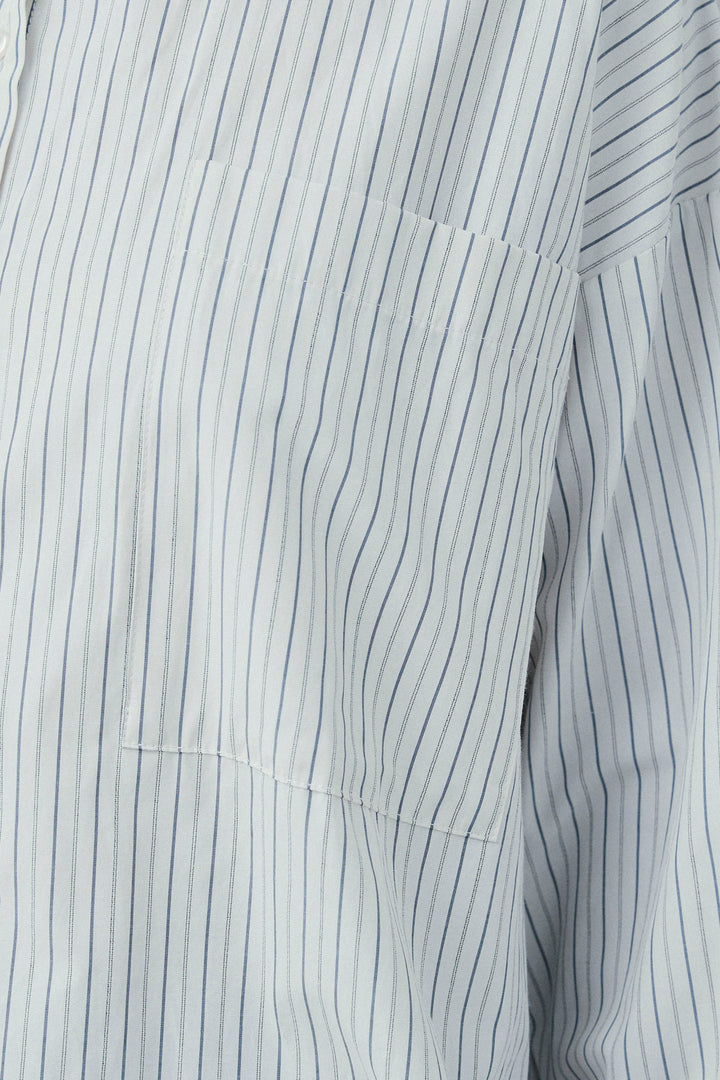 [予約/SET]ビッグカフスオーバーサイズシャツ+シルクニットタイ(2set)