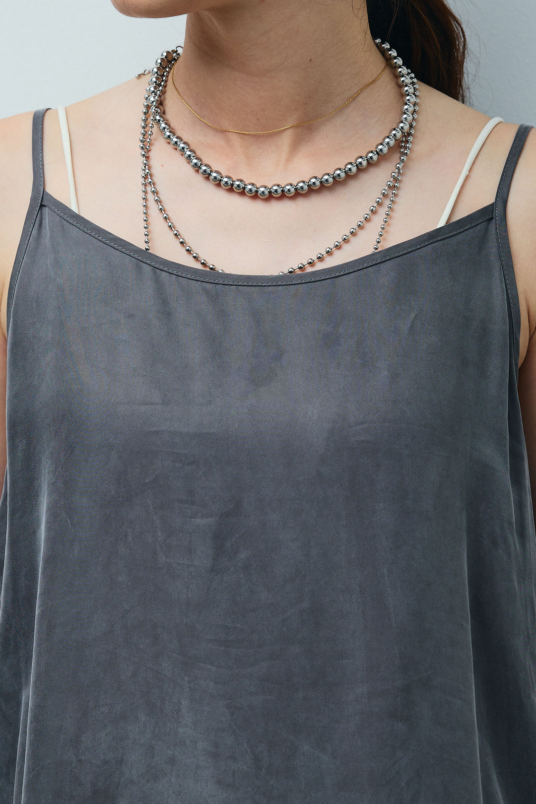 [予約/SET]フラワー刺繍レースフレアブラウス+とろみキャミソール+とろみ切り替えナロースカート(3set)