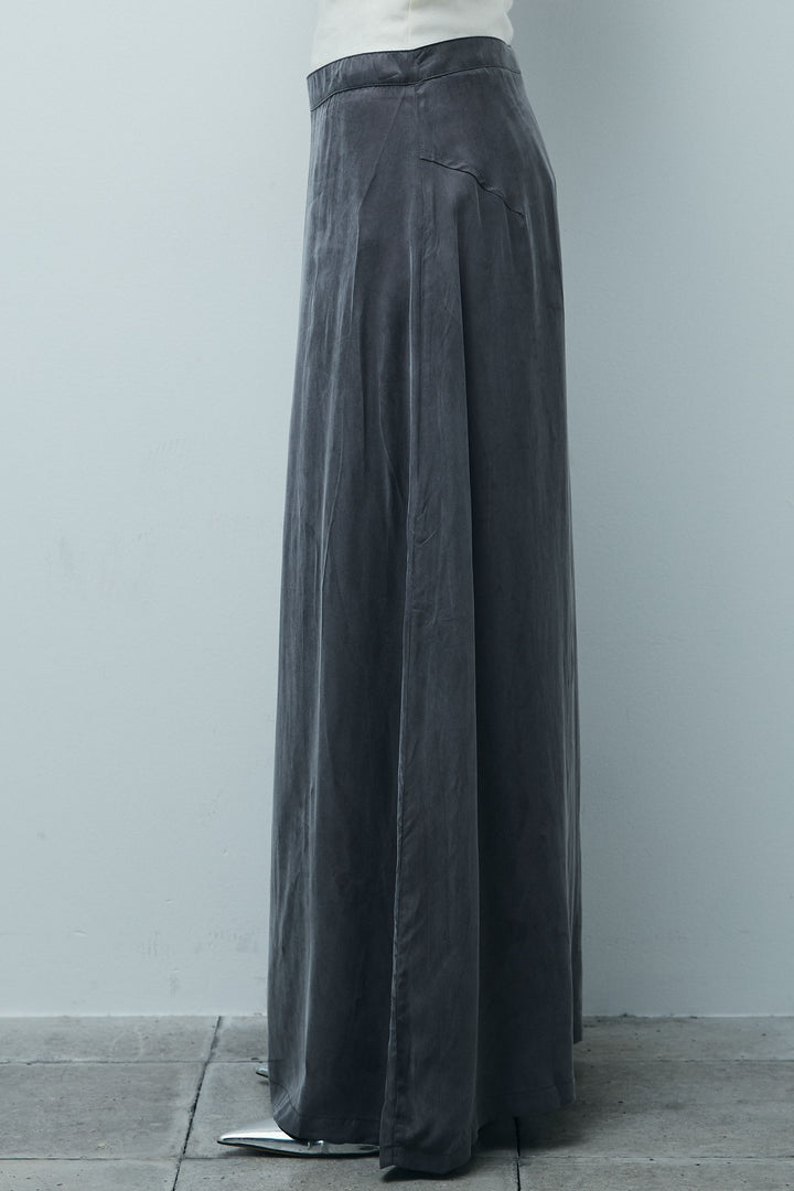 [予約/SET]フラワー刺繍レースフレアブラウス+とろみ切り替えナロースカート(2set)