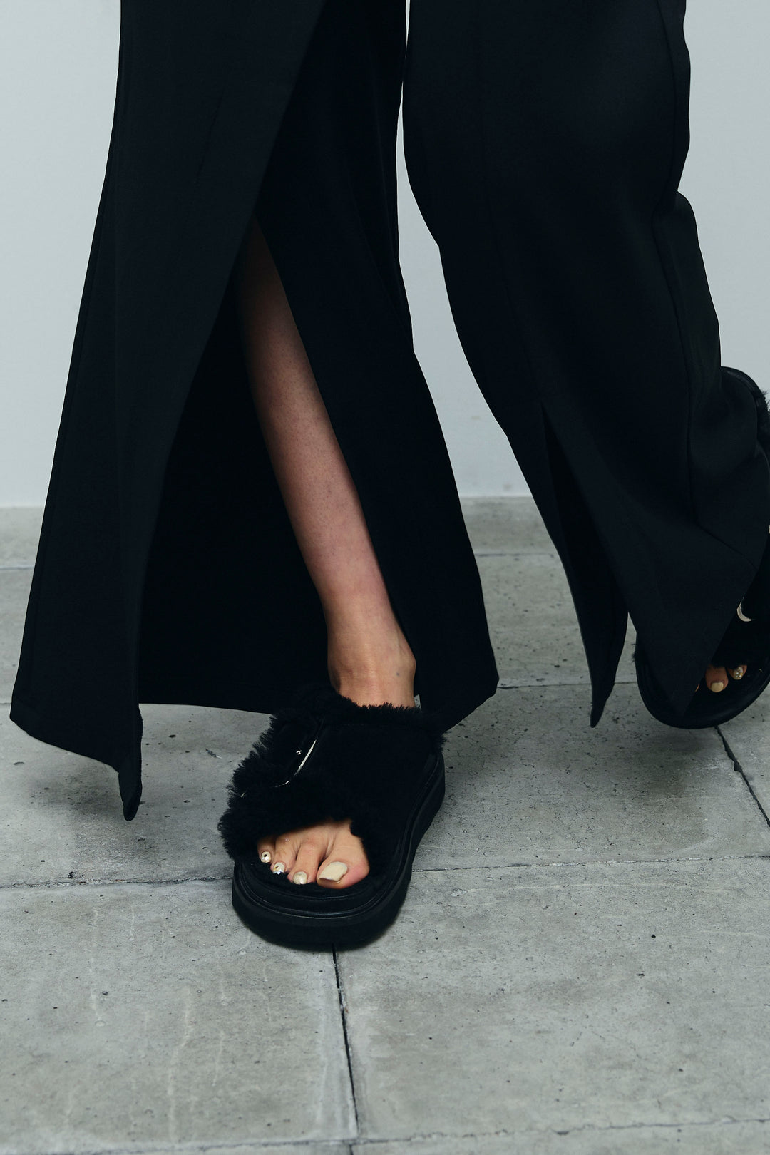 [予約]スリットラップパンツ