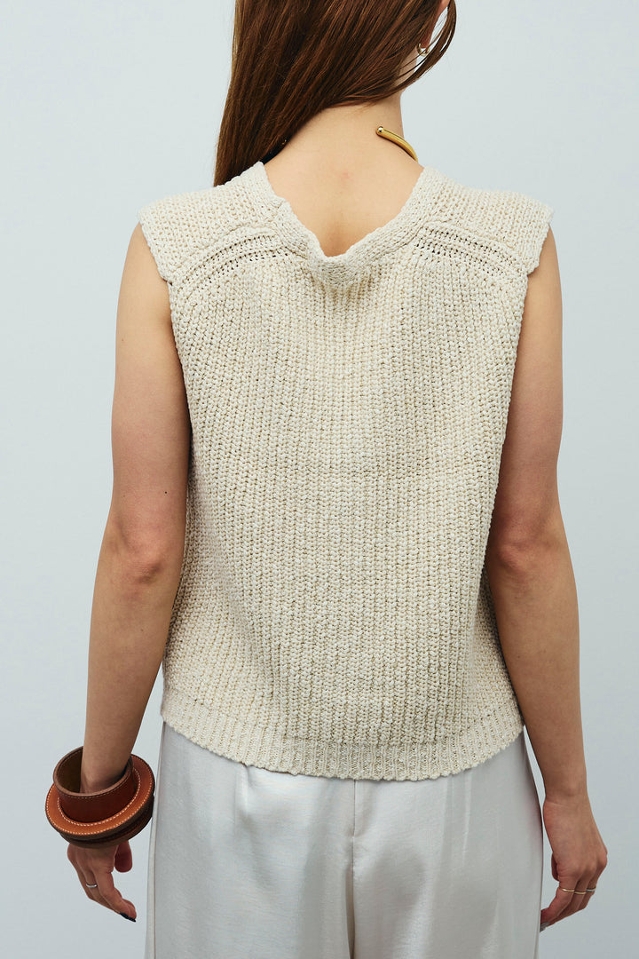 [予約]Vネックサマーニットベスト