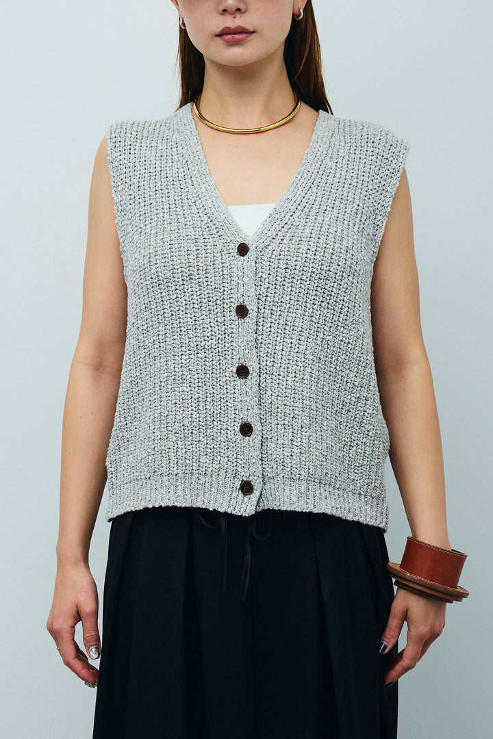 [予約]Vネックサマーニットベスト