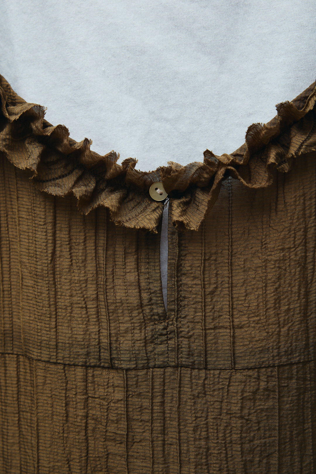 しわ加工フリルキャミチュニック