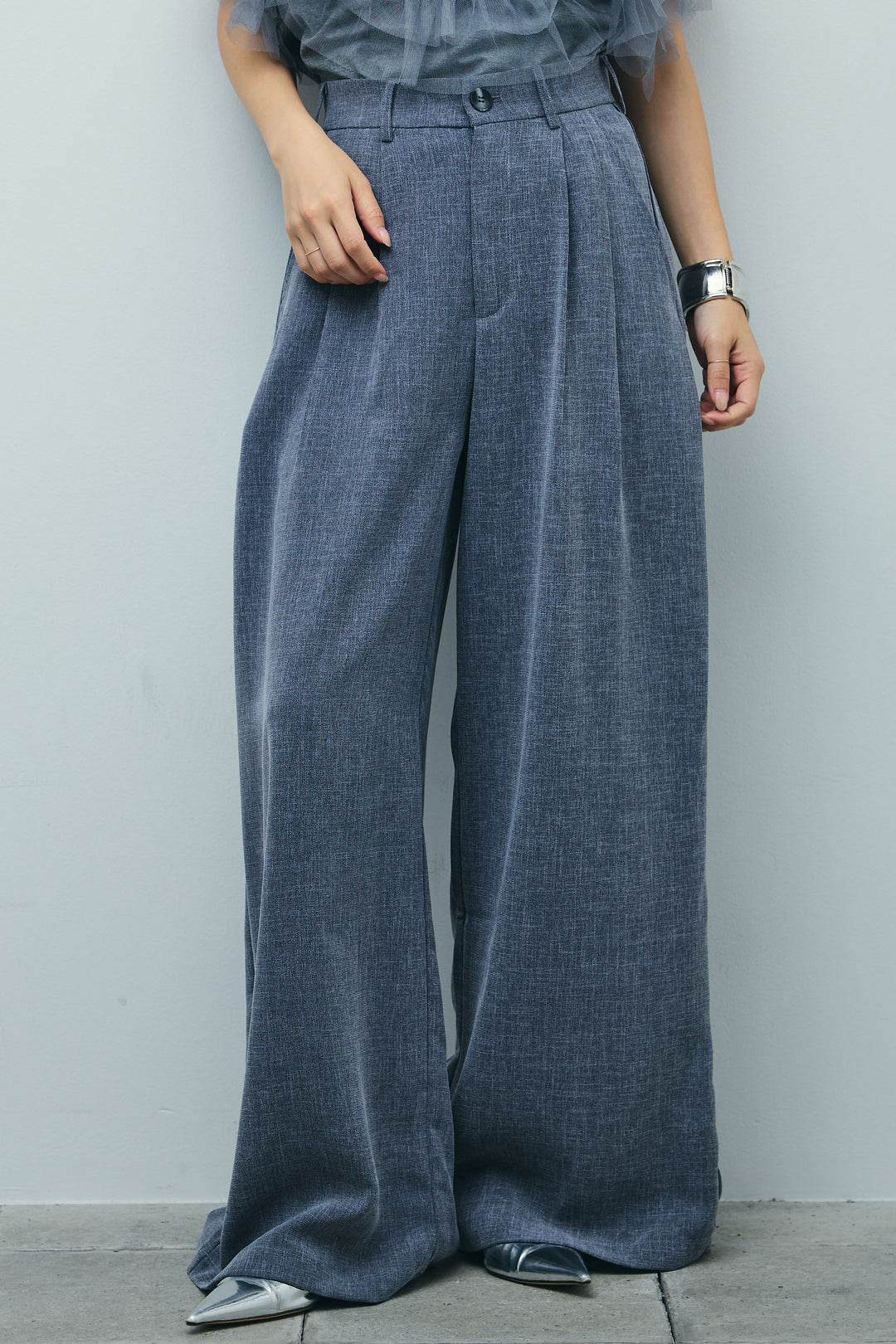 [予約]ラップスカート付きとろみパンツ