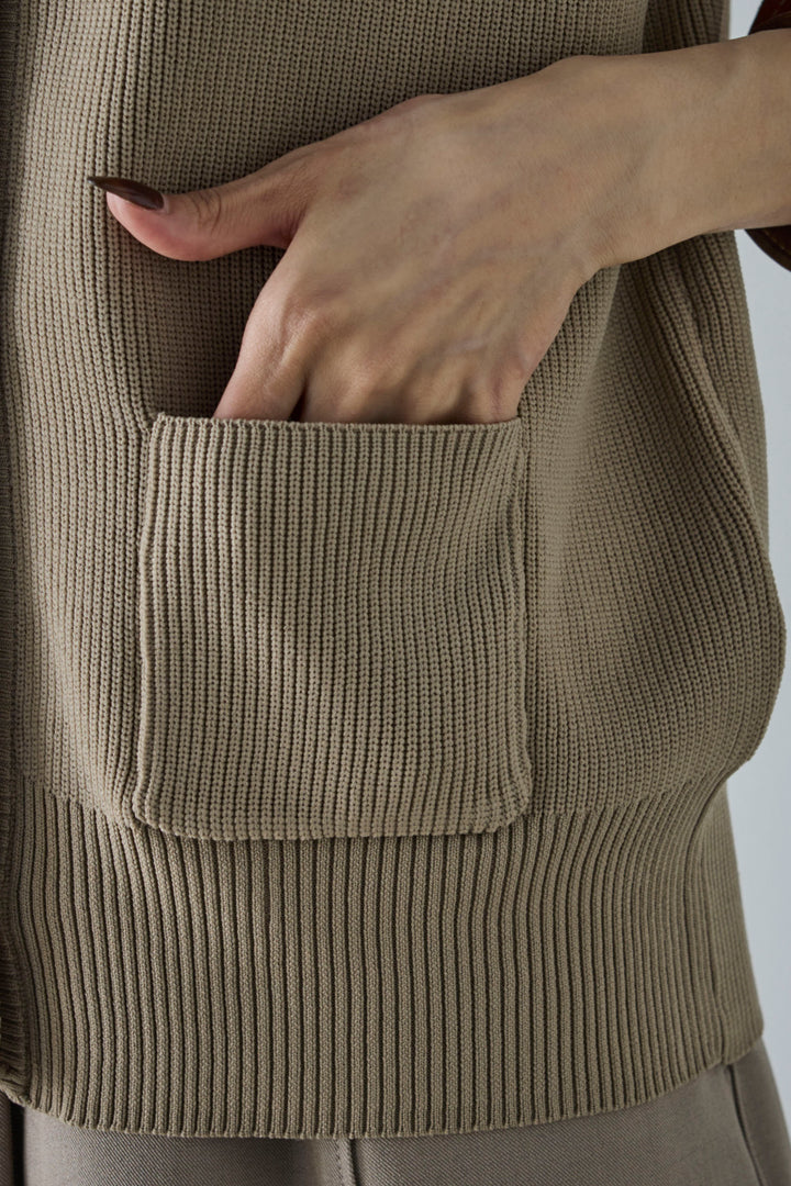 [予約/SET]メタルボタンニットベスト+ベルト付きサイドジップスカート(2set)