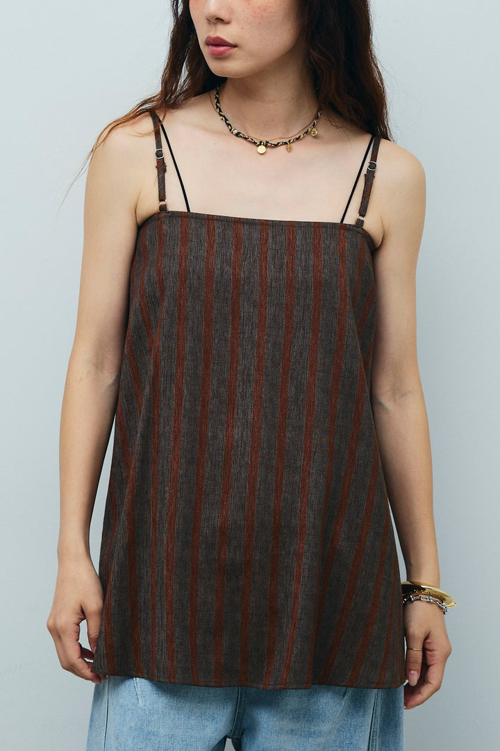 [予約/SET]シアーダブルテーラードJK+ストライプキャミブラウス+ペインターカーブデニムパンツ(3set)