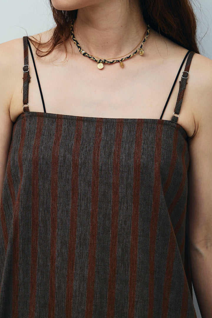 [予約]ストライプキャミブラウス