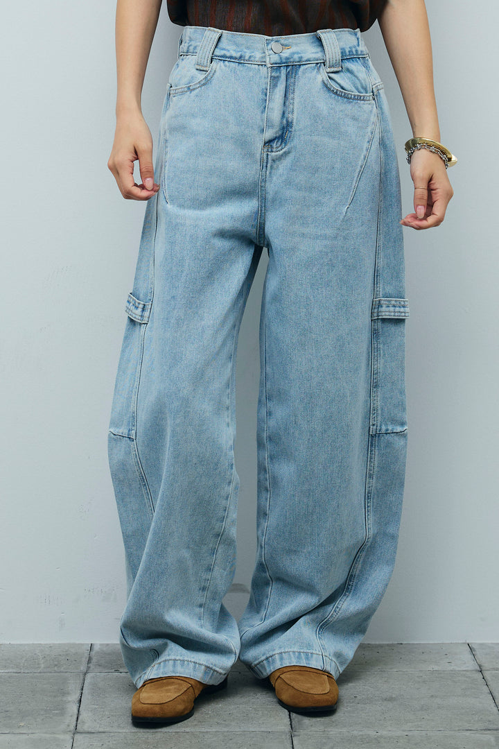 [予約/SET]シアーダブルテーラードJK+ペインターカーブデニムパンツ(2set)