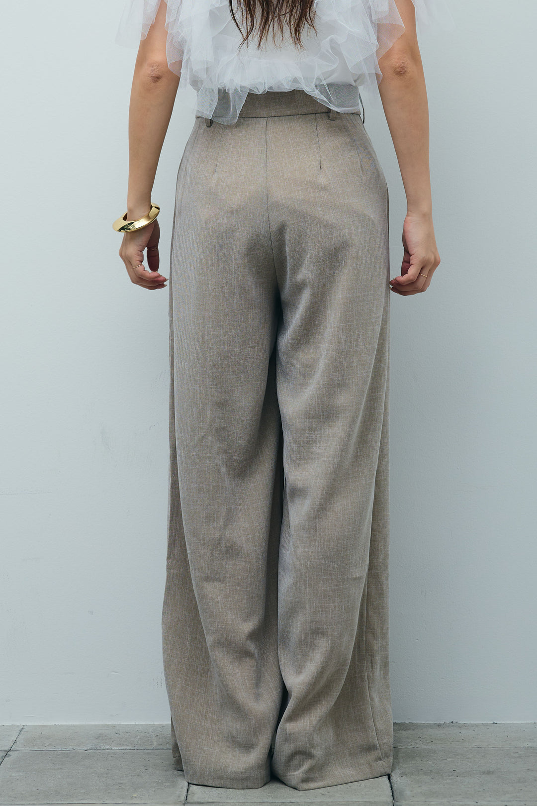 [予約]ラップスカート付きとろみパンツ