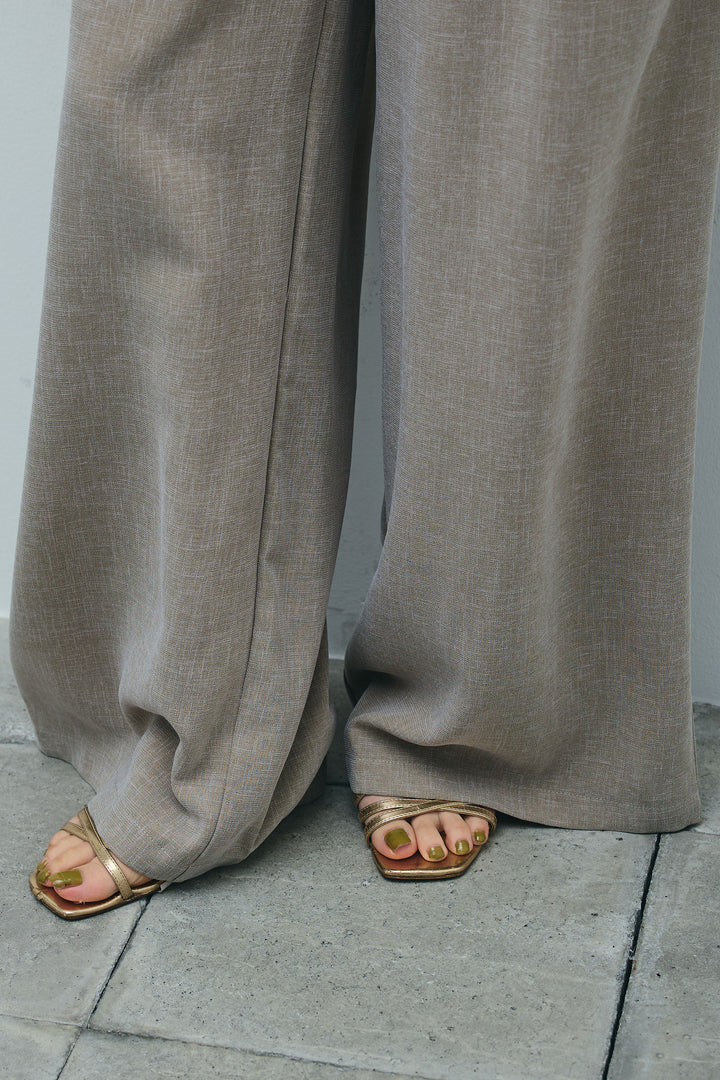 [予約]ラップスカート付きとろみパンツ