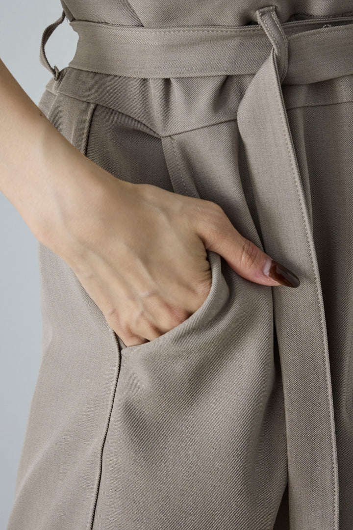 [予約/SET]メタルボタンニットベスト+ベルト付きサイドジップスカート(2set)