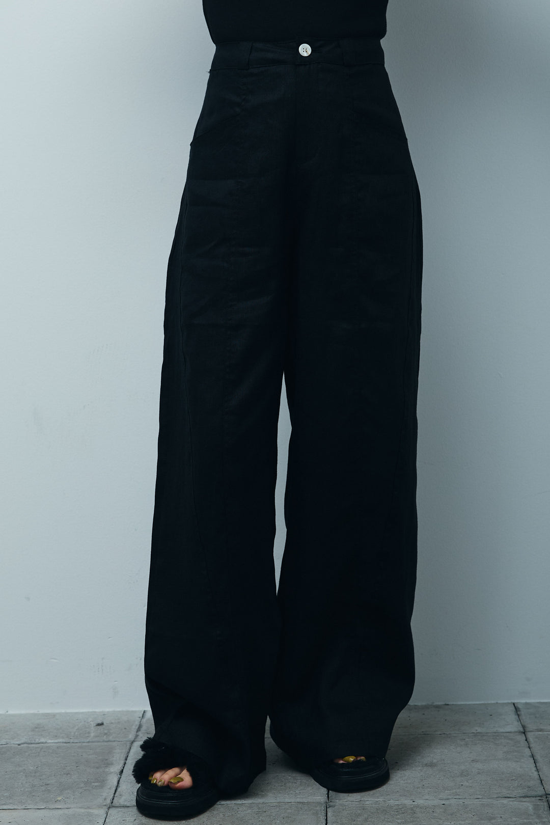 [予約]リネンワイドパンツ