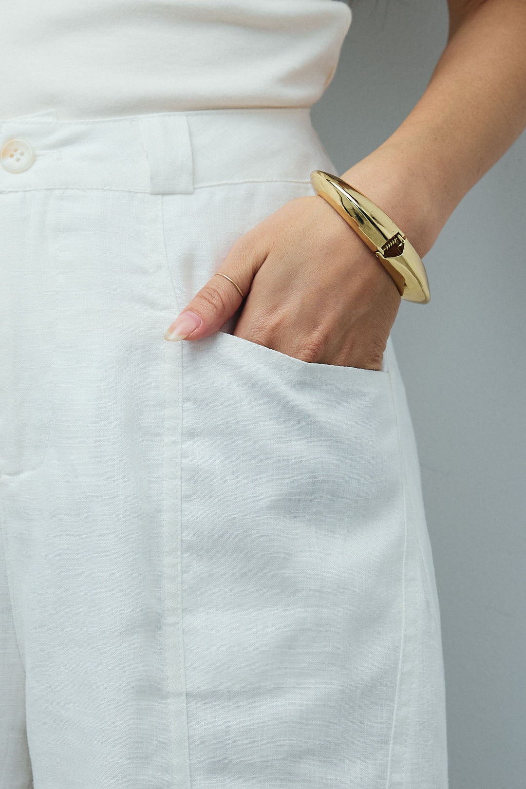 [予約]リネンワイドパンツ