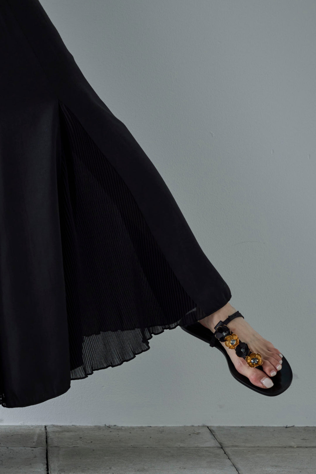 [予約/SET]ふくれジャガードスキッパーT+プリーツシアー切り替えスカート(2set)