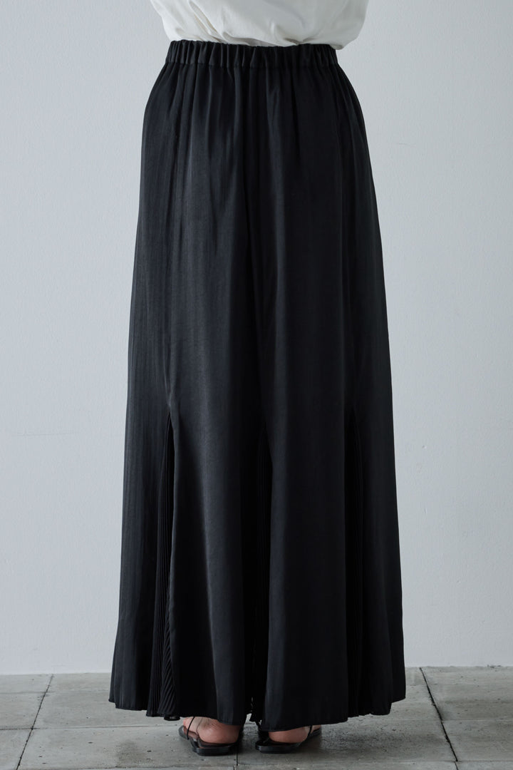 [予約/SET]ふくれジャガードスキッパーT+プリーツシアー切り替えスカート(2set)