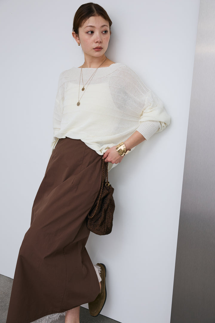 [予約]裾レースレイヤードスカート